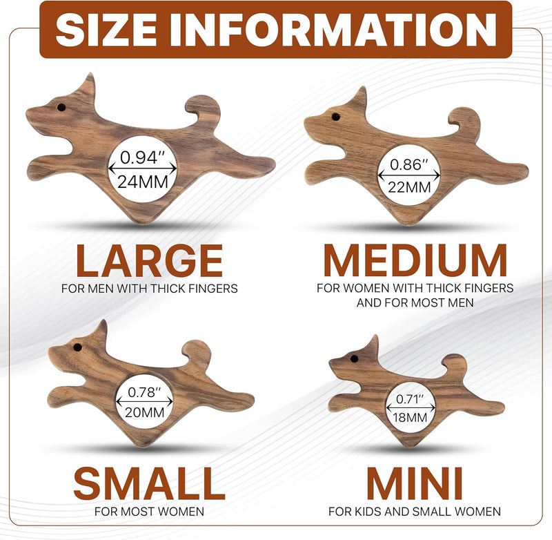 WACANTIC Walnut Dog Book Page Holder - Smooth Finish Wood for Reading, Ideal Reader Gifts for Book Lovers & Literary Women (Large) - Image 2